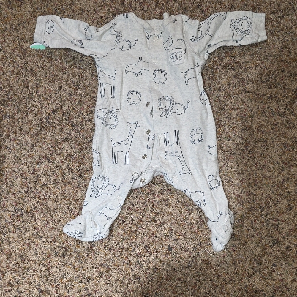 Child Of Mine Footed P.js 0-3 Months Euc